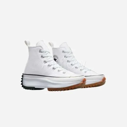 Converse All Star- Blancas Canvas Platform — vista 2