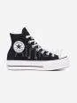 Converse All Star- Negras Altas Plataforma 3