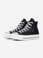 Converse All Star- Negras Altas Plataforma 4