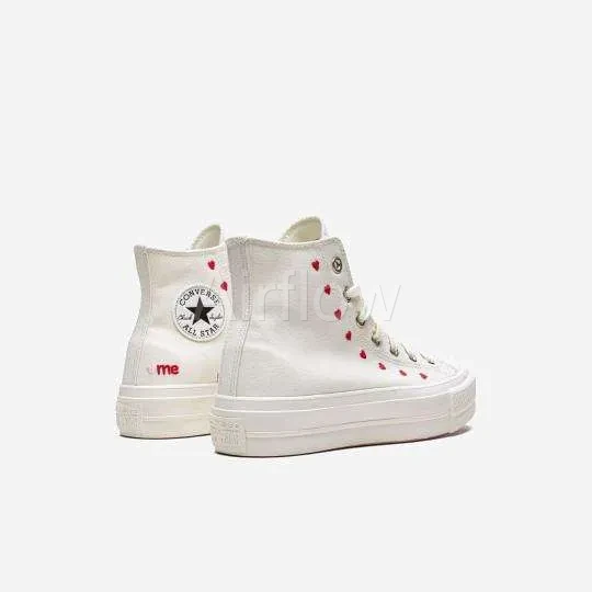 Converse All Star- Plataforma Corazones — vista 2