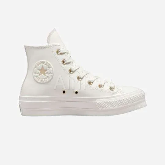 Converse All Star- Platform Mono Blancas — vista 2
