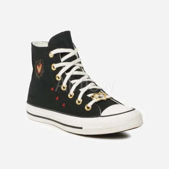 Converse All Star- Valentines Negras — vista 2