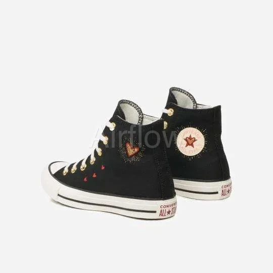 Converse All Star- Valentines Negras 3