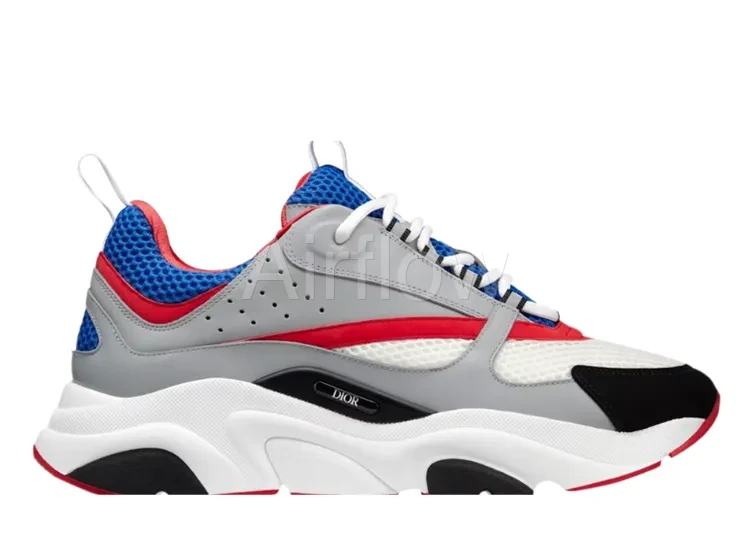 DIOR B22 'GREY RED BLUE'