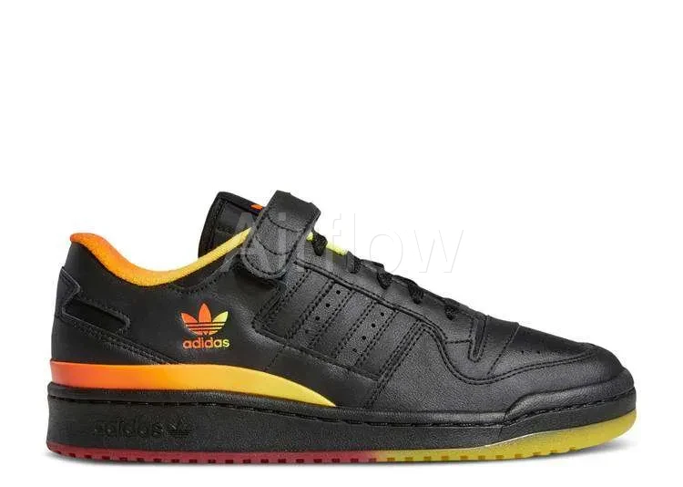 FORUM LOW 'BLACK ORANGE YELLOW GRADIENT'