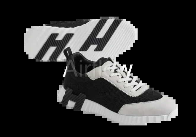 Hermes Bouncing Sneaker "Black White"