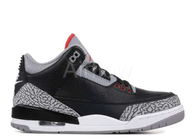 JORDAN RETRO 3 'BLACK CEMENT'