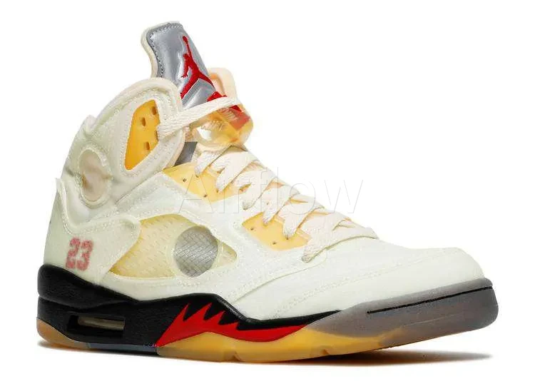 JORDAN RETRO 5 OFF-WHITE 'SAIL' — vista 2