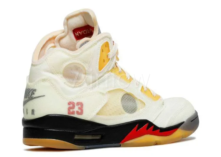 JORDAN RETRO 5 OFF-WHITE 'SAIL' 3