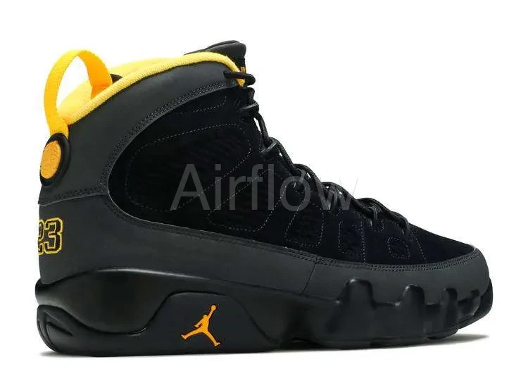 JORDAN RETRO 9 'DARK CHARCOAL UNIVERSITY GOLD' 3