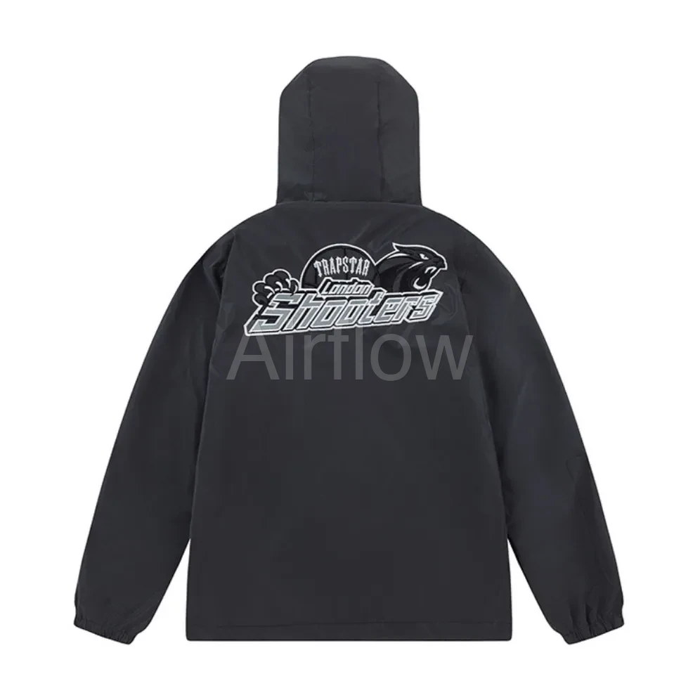 London Shooters Black Reflective Windbreaker