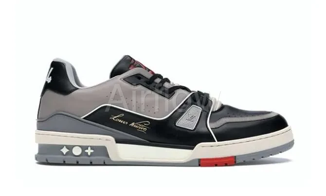 LV Trainer Sneaker Black Grey 4