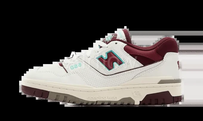 NB 550 White Burgundy Blue — vista 2