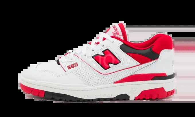 NB 550 White Red — vista 2