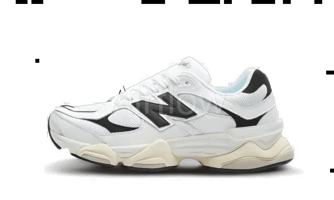 NB 9060 "White Black" — vista 2