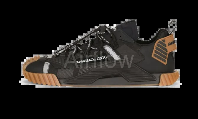 NS1 sneakers in mixed materials Black — vista 2