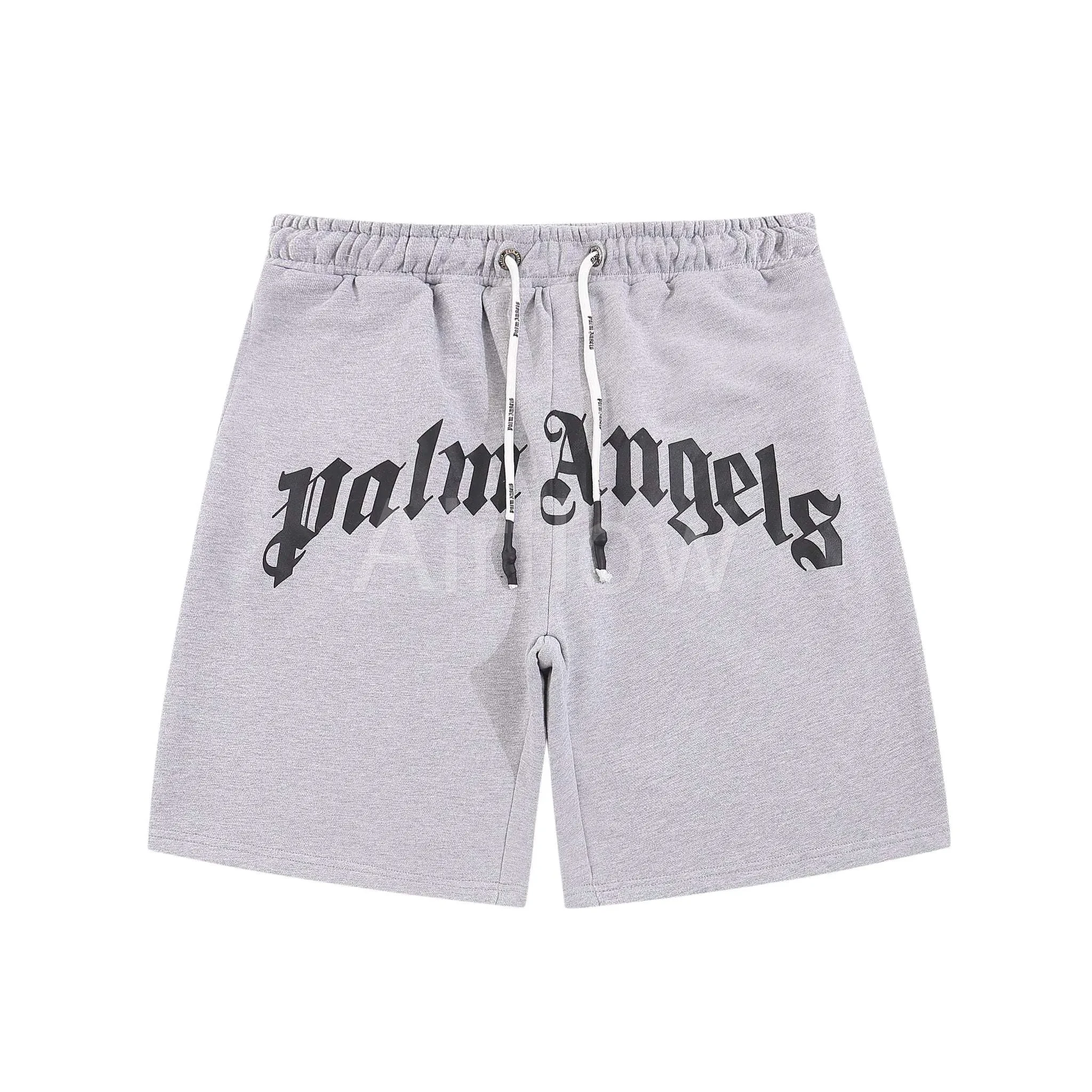 Palm Angels Grey Logo Shorts