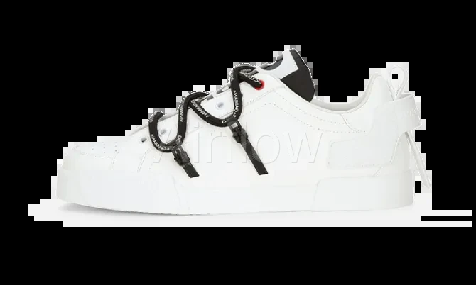Portofino sneakers in calfskin and patent leather White — vista 2