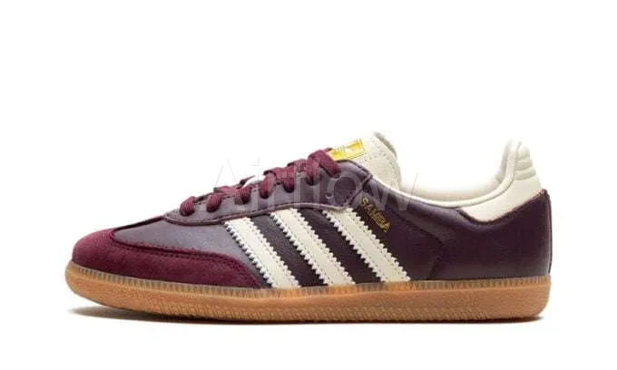 Samba OG Maroon Gold Metallic — vista 2
