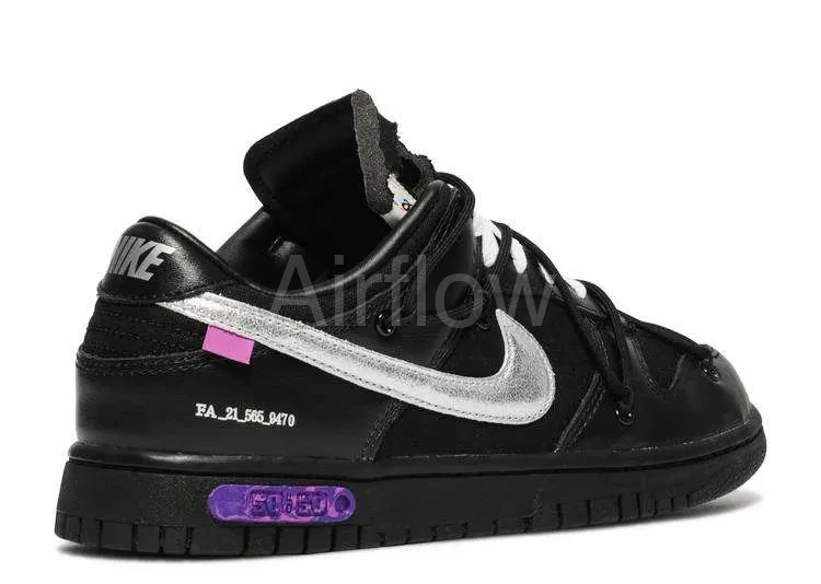 SB DUNK LOW OFF-WHITE 'LOT 50 OF 50' 3