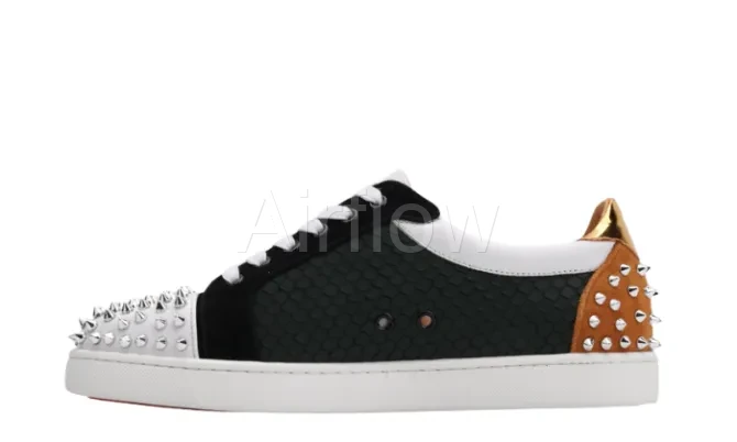Sneaker Louis Orlato Black With Golden Tail — vista 2