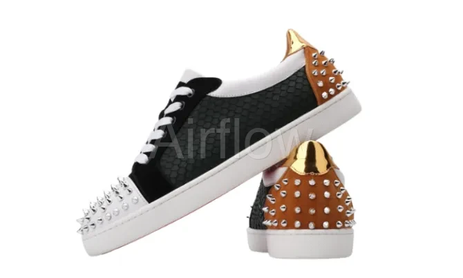 Sneaker Louis Orlato Black With Golden Tail 3