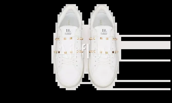 Sneaker Rockstud White Gold 3