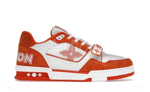 Trainer Monogram Denim Orange 3