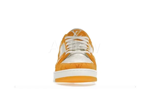 Trainer Yellow Monogram Denim White 4