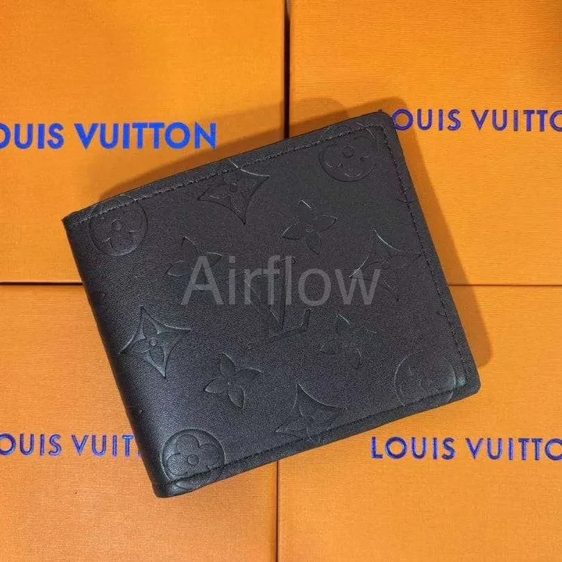Wallet Louis Vuitton Embossed Monogram in Black LV067